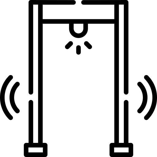 Security gate metal detector security security gate icon