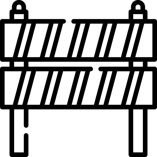 Barrier road barrier under construction traffic sign icon Barrier road barrier under construction traffic sign icon