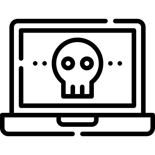 Malware antivirus computer virus icon Malware antivirus computer virus icon