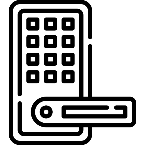 Door lock smart door network smart lock icon Door lock smart door network smart lock icon