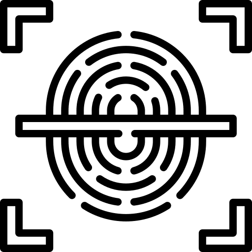 Fingerprint scan ui biometric identification fingerprint scan icon Fingerprint scan ui biometric identification fingerprint scan icon