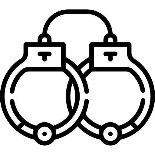 Handcuffs tools jail arrest icon Handcuffs tools jail arrest icon