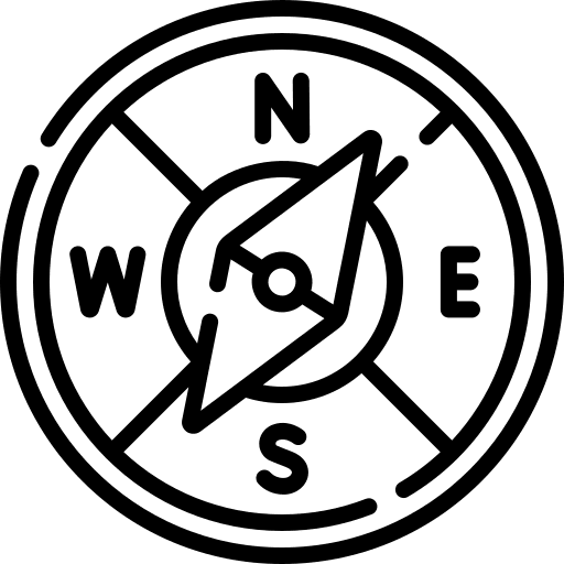 Compass gps technology compass icon