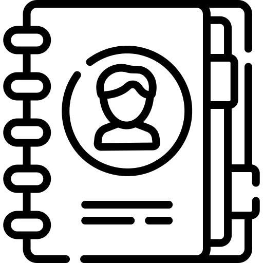 Contact book contact agenda contact book icon