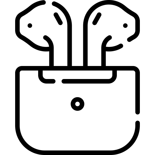 Headphones sound airpods smartphone icon