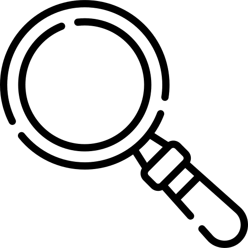 Loupe zoom market magnifying glass icon