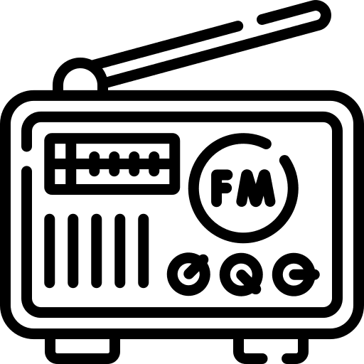 Radio microphone technology sound icon