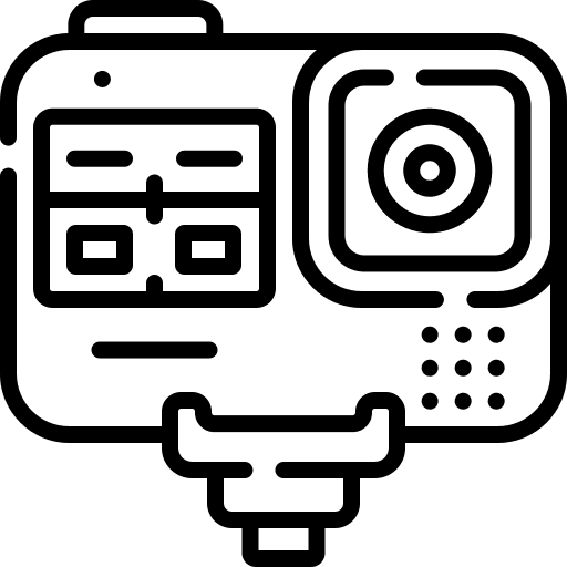 Action camera photograph technology photo camera icon Action camera photograph technology photo camera icon