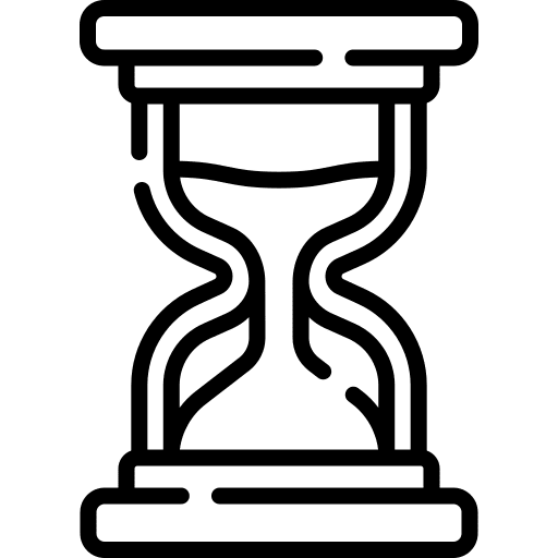 Hourglass wait waiting duration icon Hourglass wait waiting duration icon