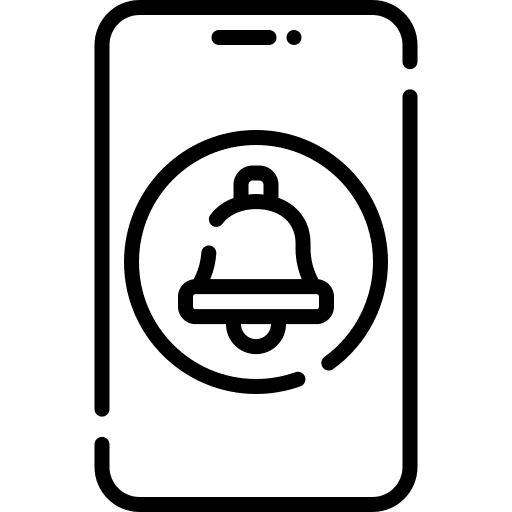 Notification reminder bell communications icon Notification reminder bell communications icon