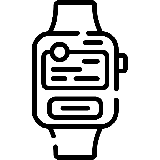 Smartwatch connection digital gadget icon Smartwatch connection digital gadget icon