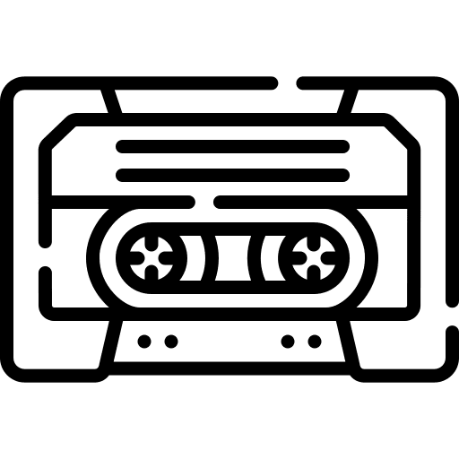 Cassette radio cassette record player tape icon Cassette radio cassette record player tape icon