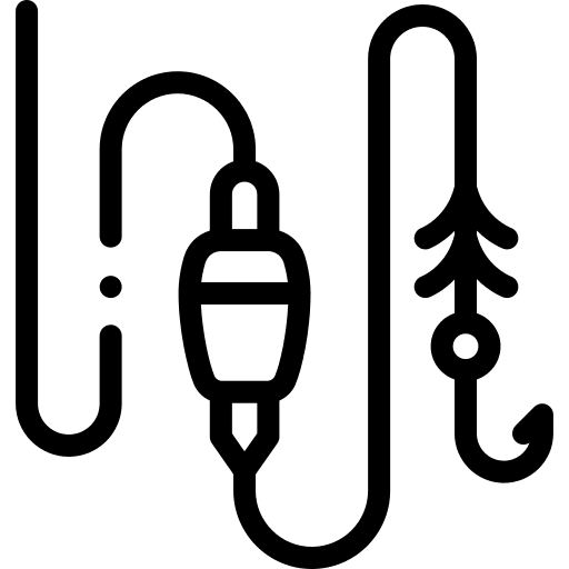 Fishing rod outdoor hobbies and free time fishing rod icon Fishing rod outdoor hobbies and free time fishing rod icon