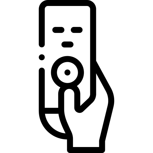 Remote control electronics hand remote control icon