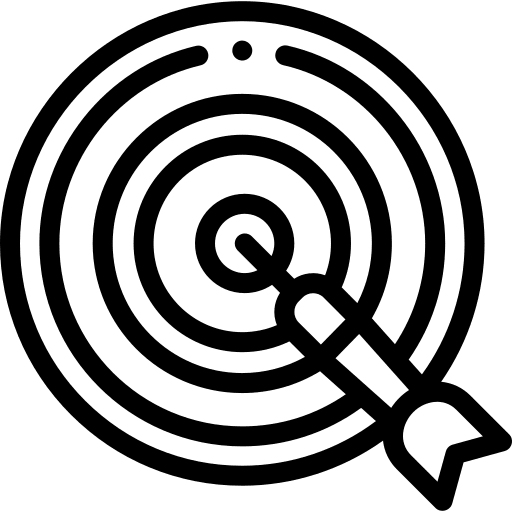 Dart board sports and competition sport targeting icon Dart board sports and competition sport targeting icon