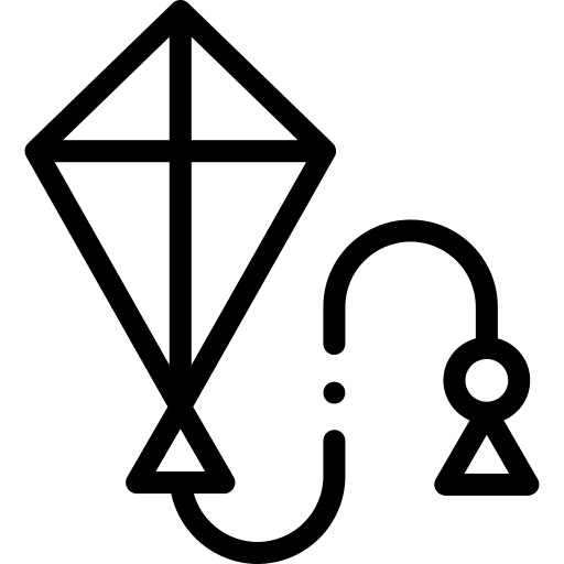 Kite summer toy hobbies and free time icon Kite summer toy hobbies and free time icon