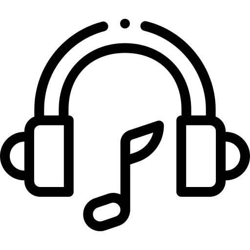Listening audio headphones listening icon Listening audio headphones listening icon