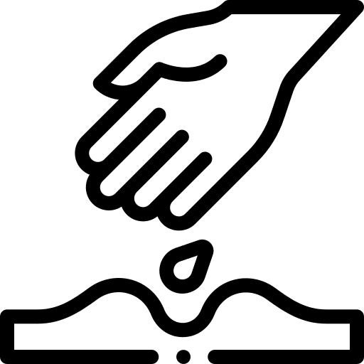 Planting garden soil seed icon Planting garden soil seed icon