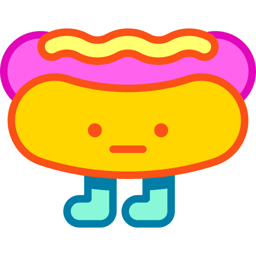 Hot dog junk food fast food sausage icon Hot dog junk food fast food sausage icon