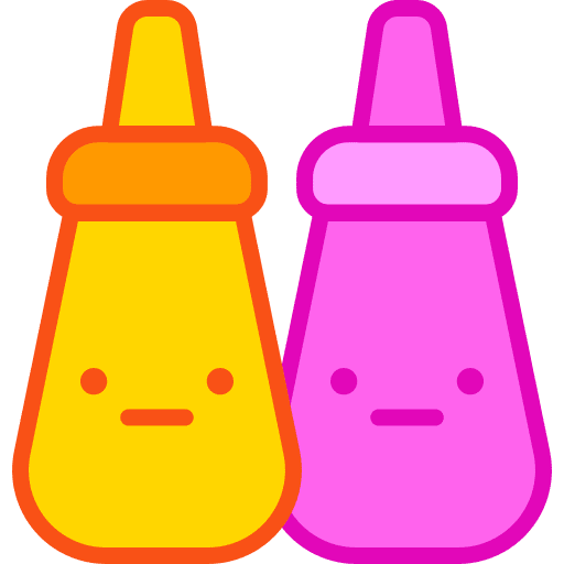 Mustard bottles ketchup food and restaurant icon Mustard bottles ketchup food and restaurant icon