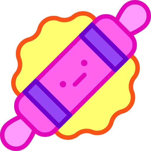 Rolling pin cooking food and restaurant rolling pin icon Rolling pin cooking food and restaurant rolling pin icon