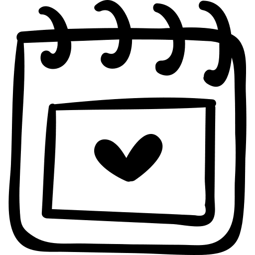 Calendar other day heart icon