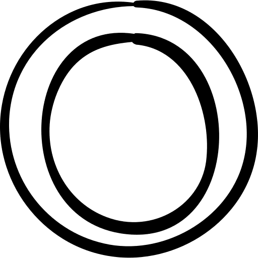 Round circle outline shapes circular icon