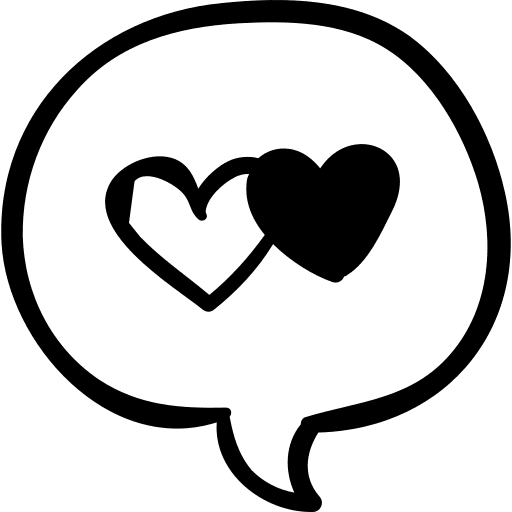 Balloon bubble message conversation icon