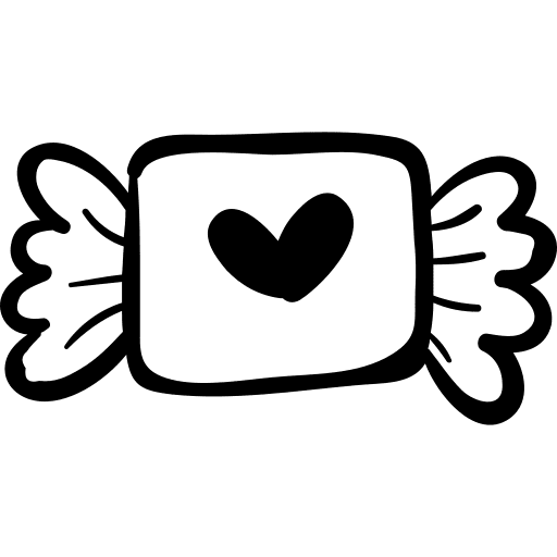 Love signs wrapper candy wrapping icon