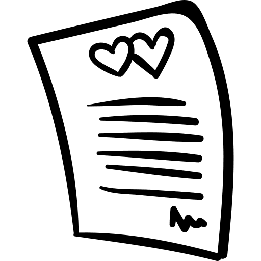 Romance valentines romance love letter icon