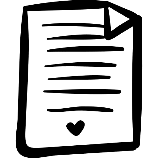 Love letter heart love letter message icon