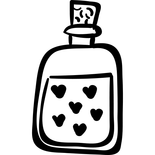 Bottle other heart perfume icon