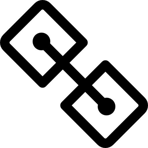 Connection linked connectivity connector icon