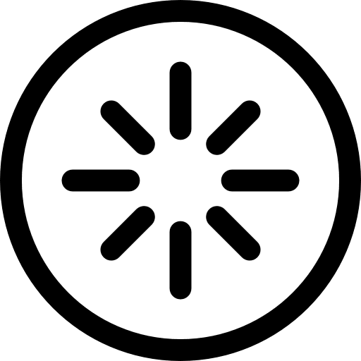 Hibernation circle circular multimedia option icon