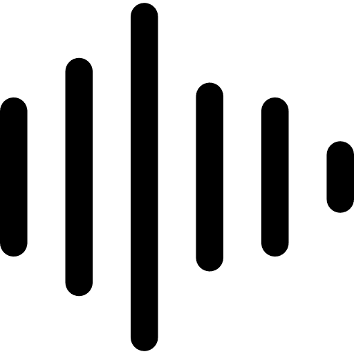 Sound bars music player interface musical icon