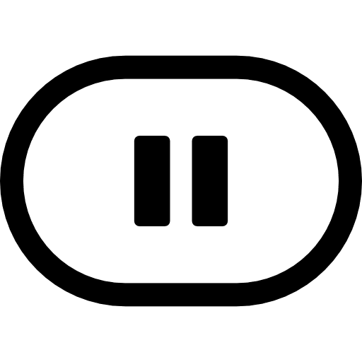 Pause video player music player shapes icon