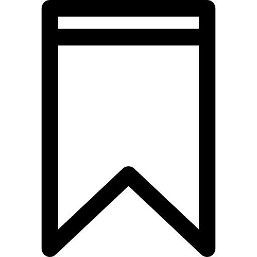 Label ribbon bookmark interface icon
