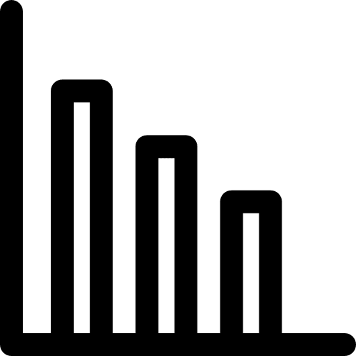 Statistics graph business stats icon