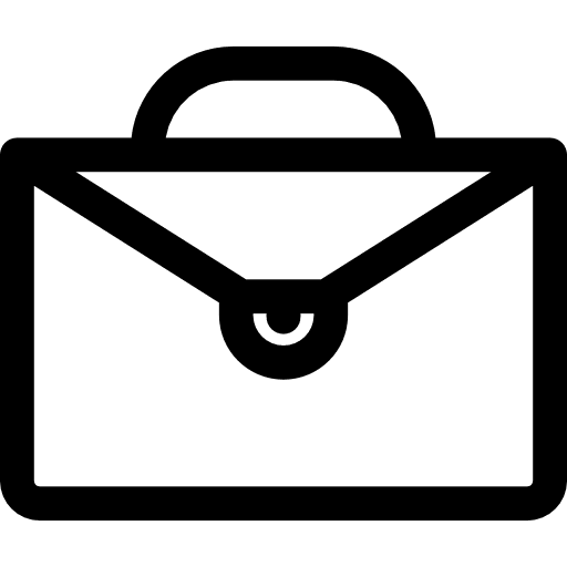 Briefcase luggage travelling book bag icon