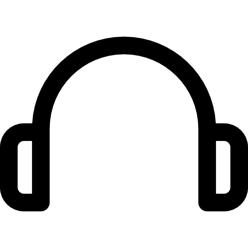 Headphones sound music earphones icon