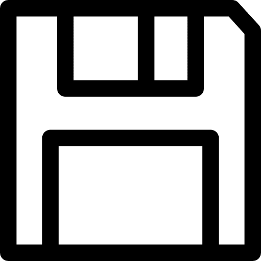 Save save multimedia option disc icon