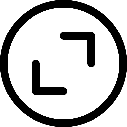 Zoom interface zoom out circular icon