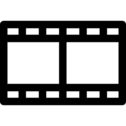 Film interface strip video player icon