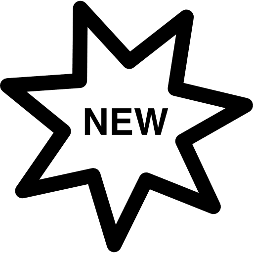 New sticker insignia badge icon