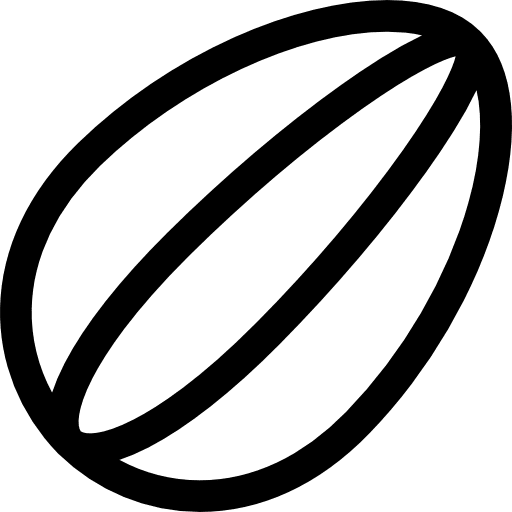 Almond almond healthy food vegetarian icon Almond almond healthy food vegetarian icon