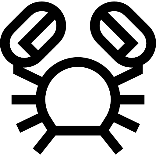 Crustaceans sea animals ocean icon