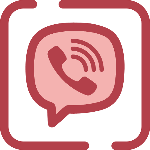 Viber social media phone call logotype icon