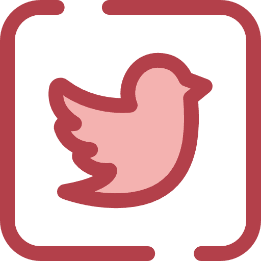 Twitter logotype social media social network icon