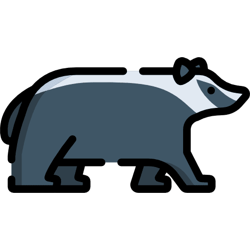 Badger animals animal wild life icon