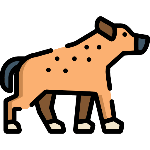 Hyena wildlife animal africa icon